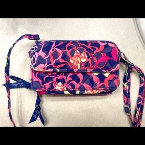 Vera Bradley wallet with cross body strap